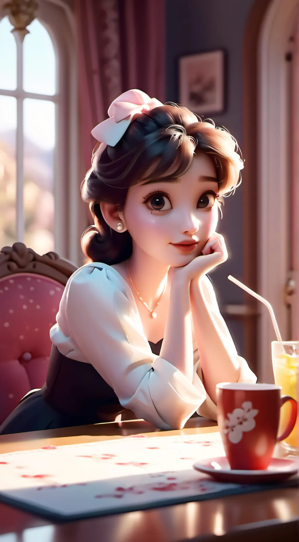 ai character: hh prank to far background