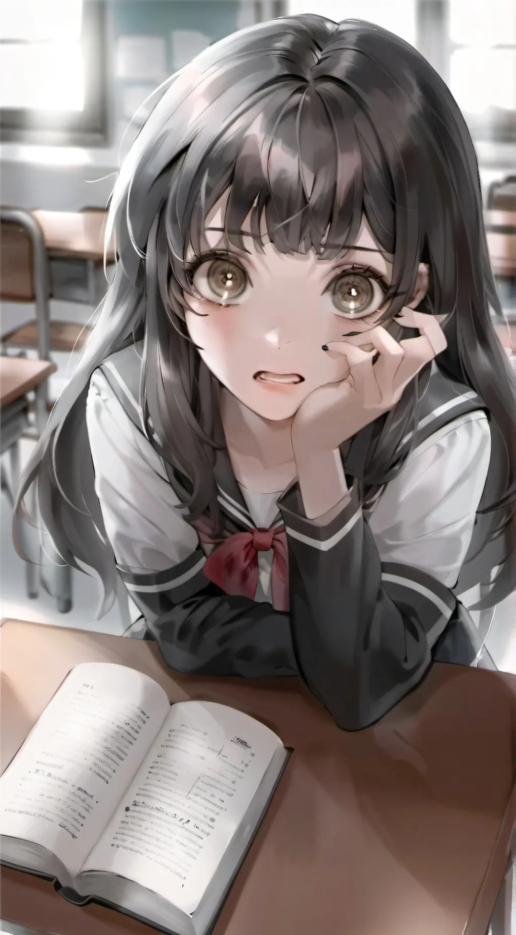 ai character: Amiya  background