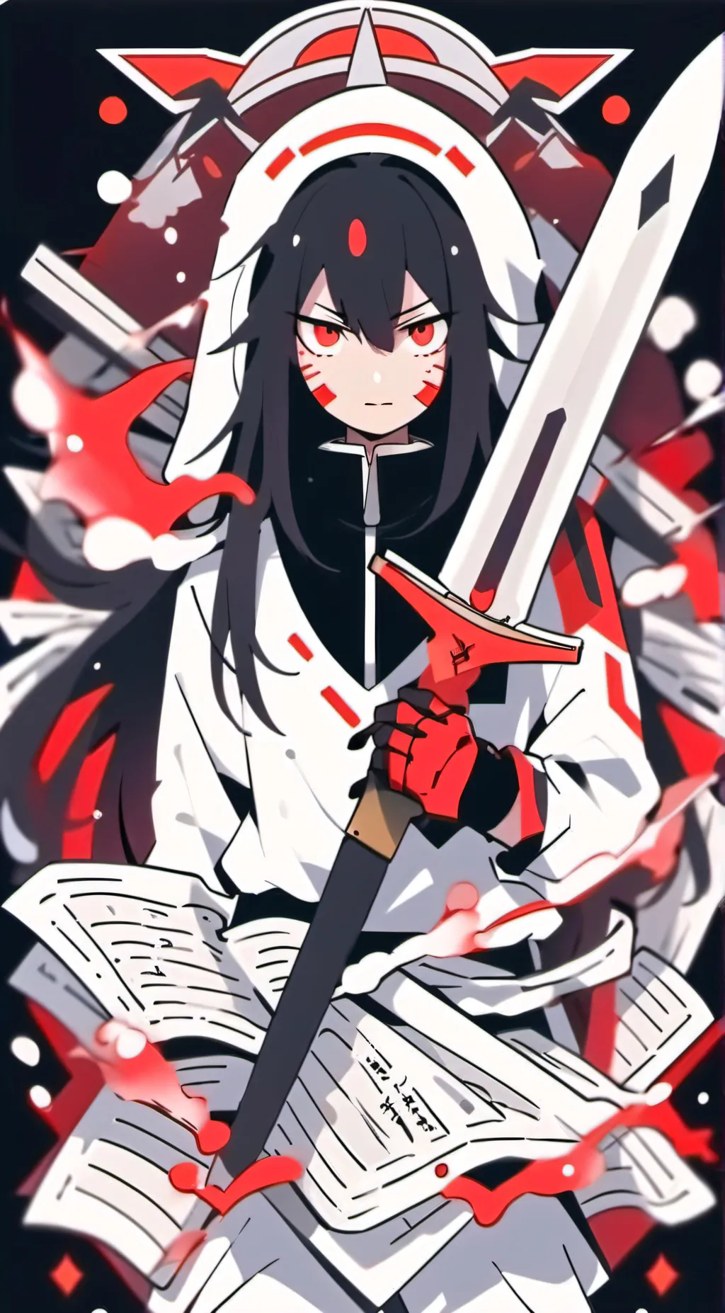 ai character: Miss circle background