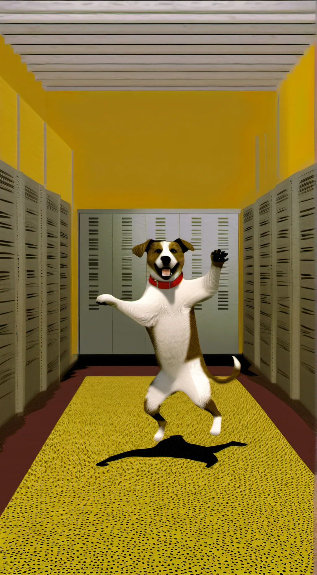 ai character: dancing doggy 🐕  background