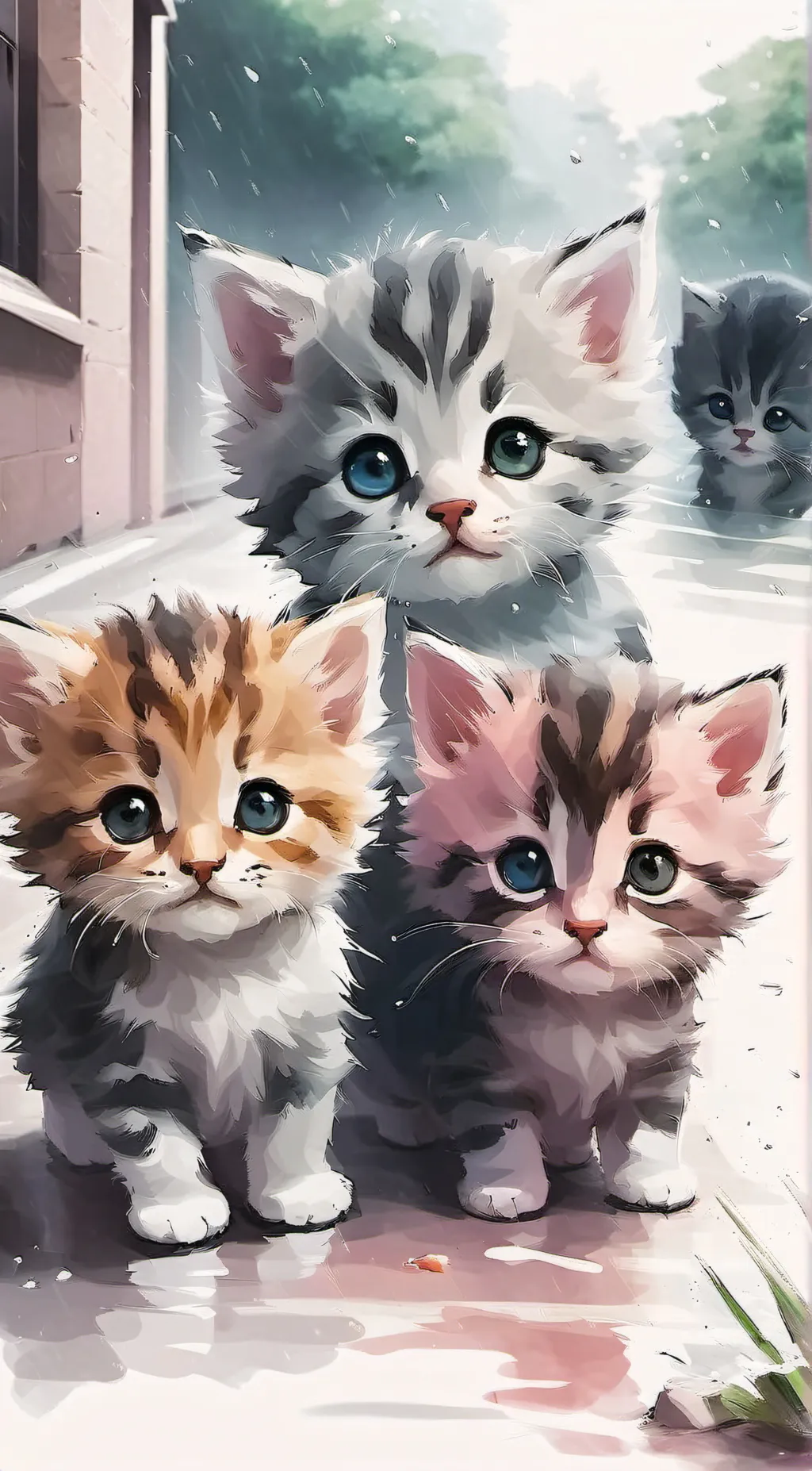 ai character: Abandoned kittys★ background