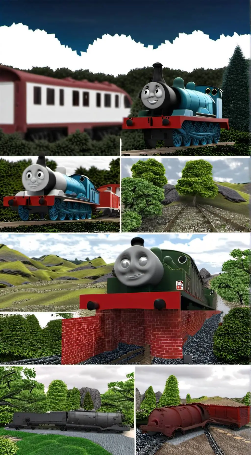 ai character: All CGI engines background