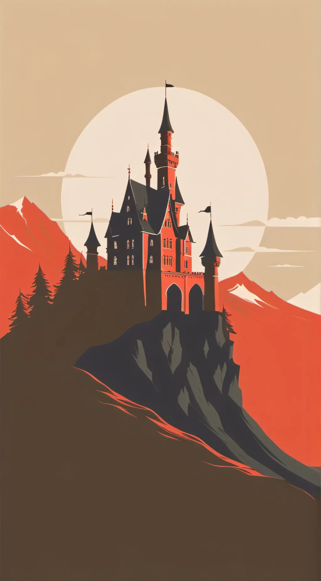 ai character: Bloody castle background