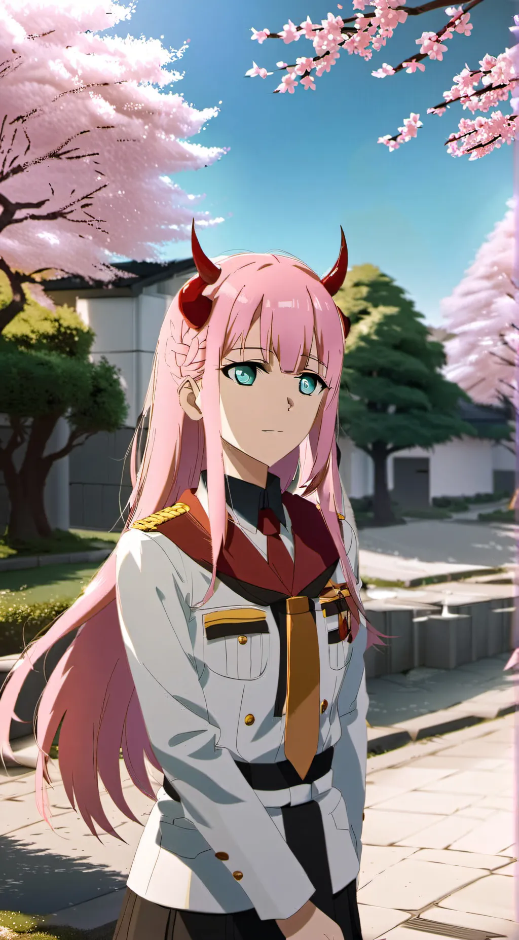 ai character: Zero two background