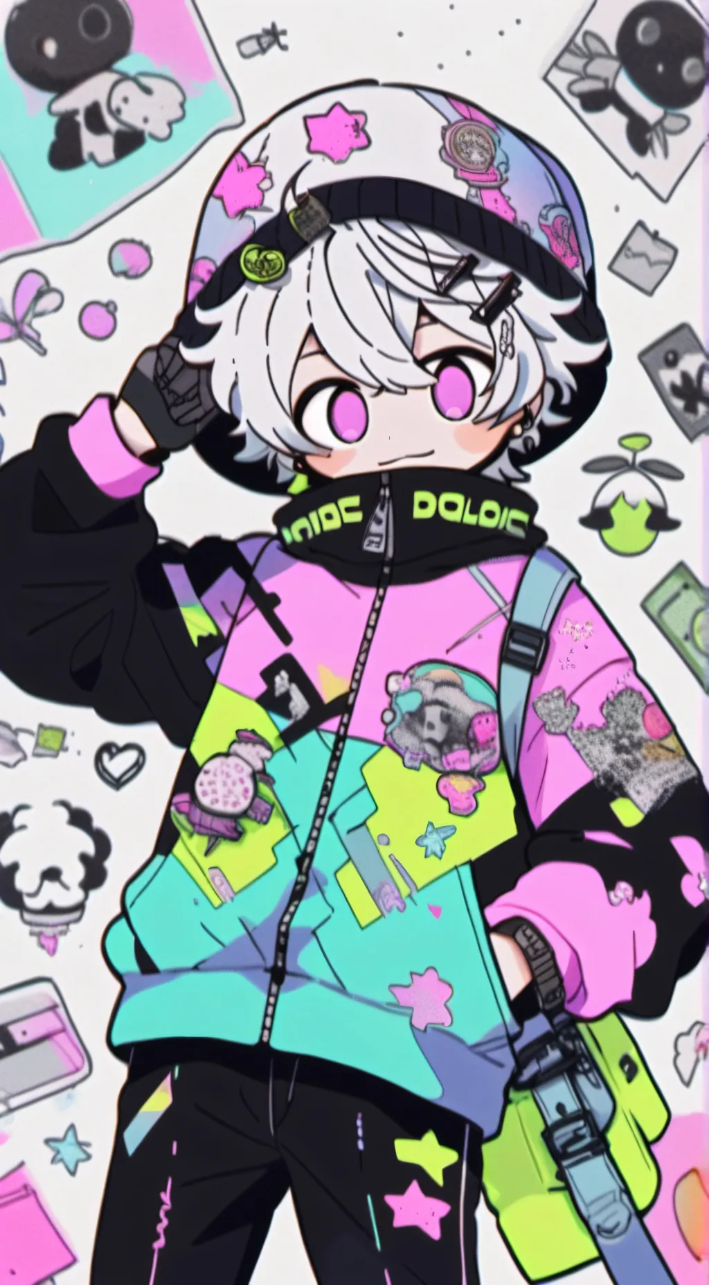 ai character: N Murder Drones background