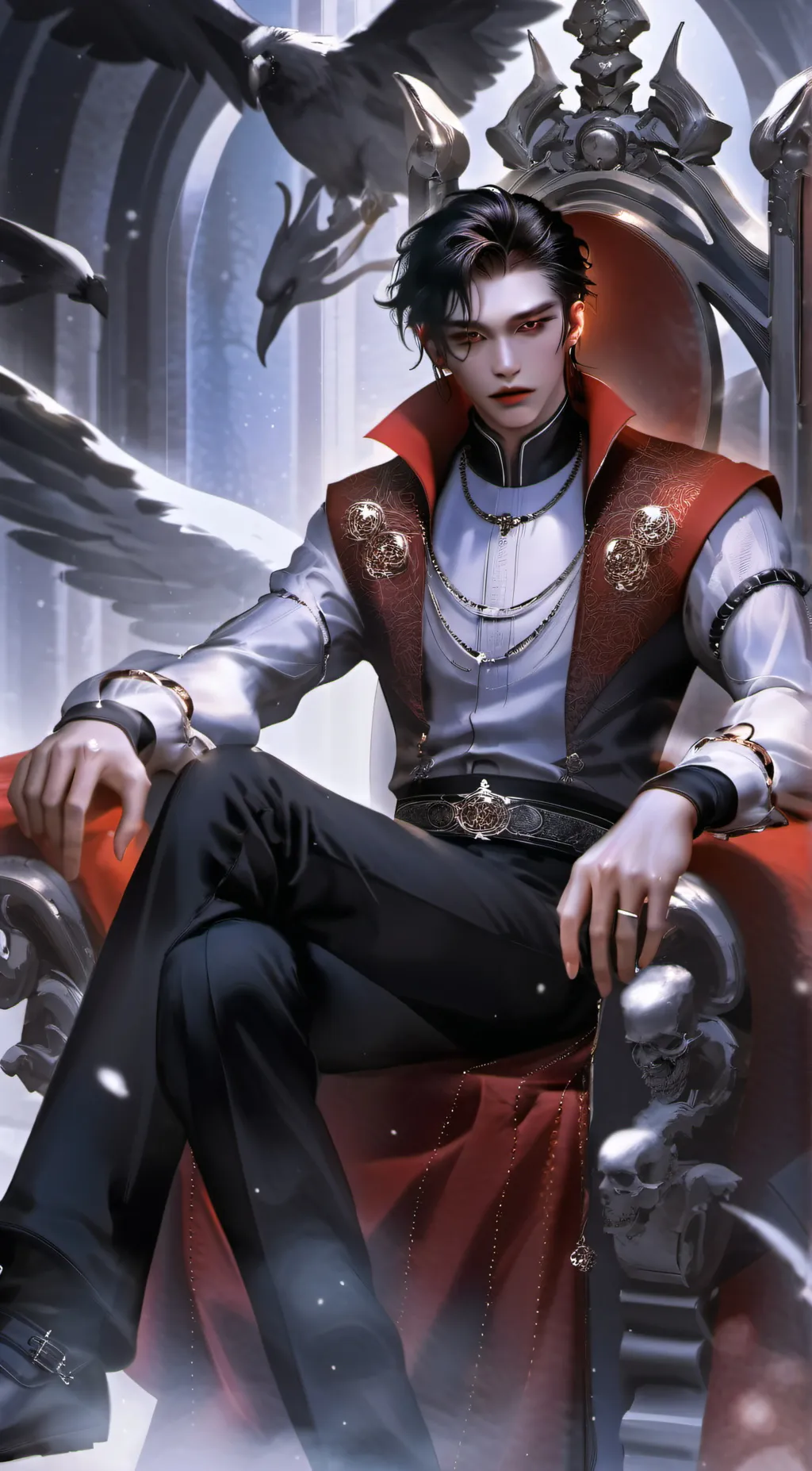 ai character: Dracula  background