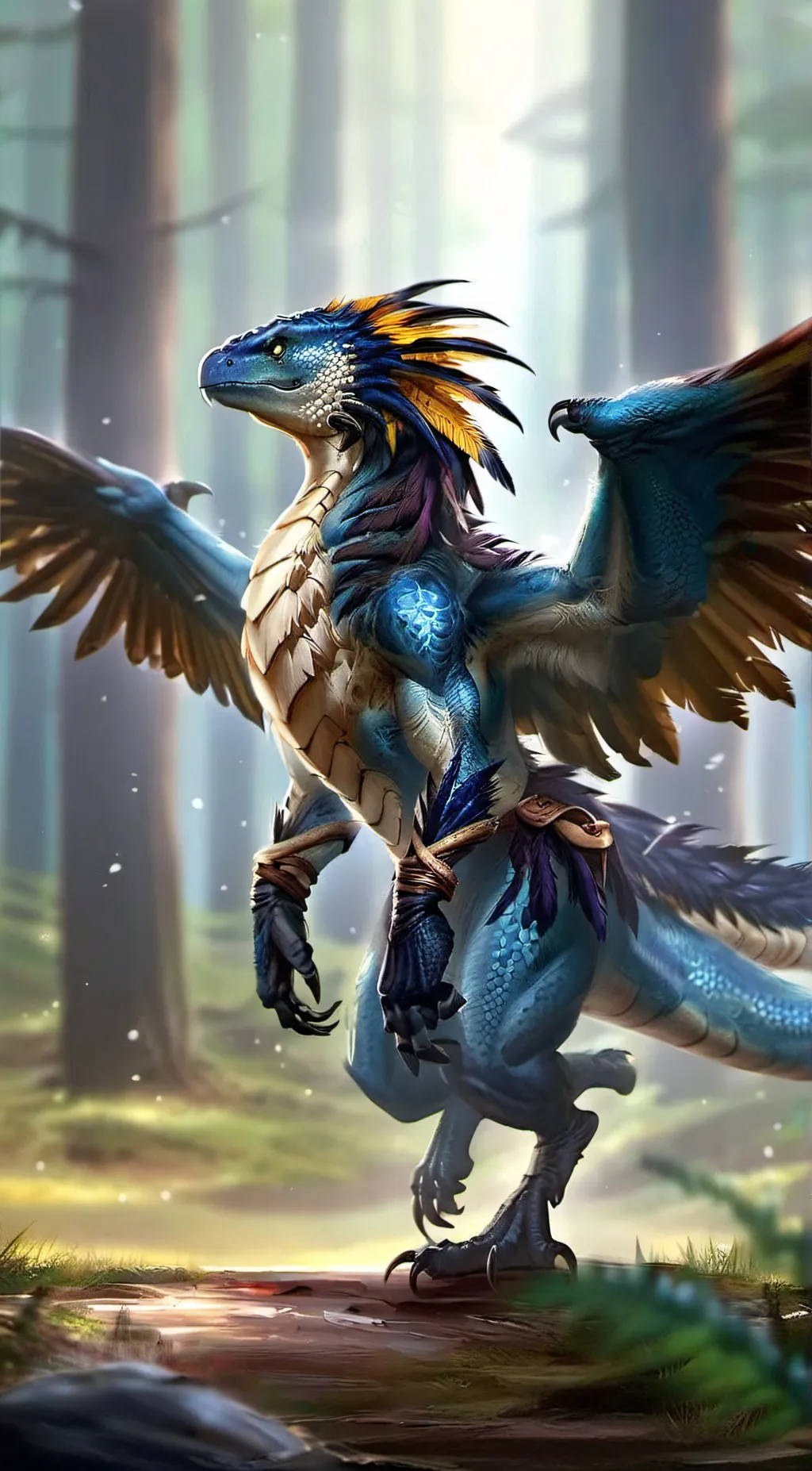 ai character: Saphire background