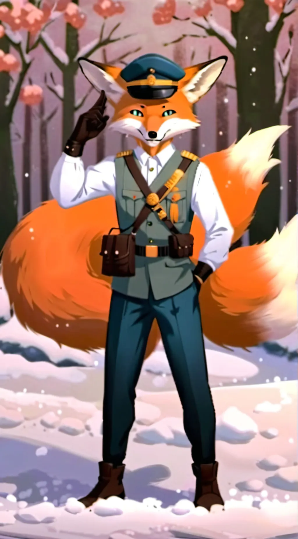 ai character: Fox Commander. background