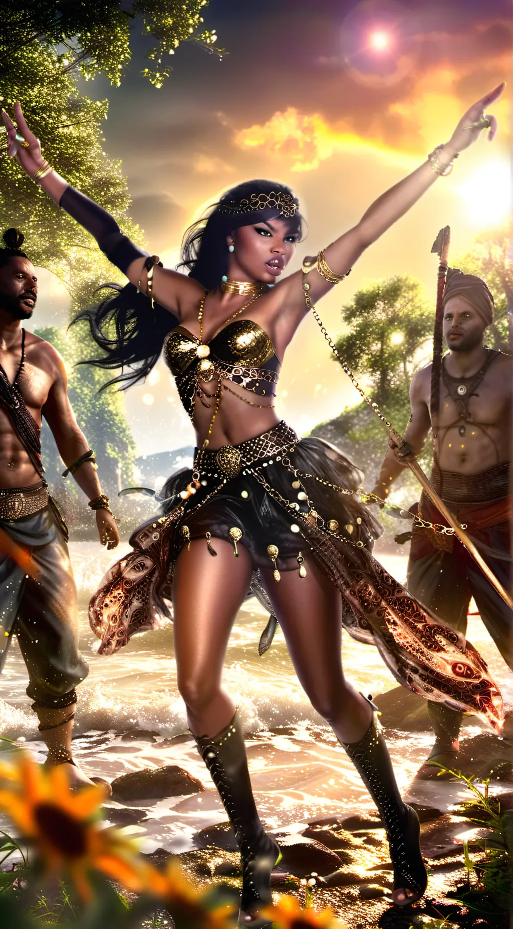 ai character: diamon💜🖤🖕 background