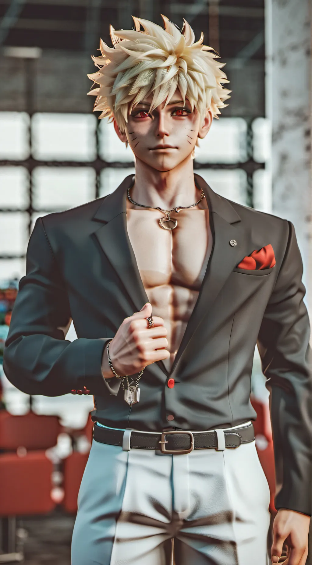 ai character: bakugou  background