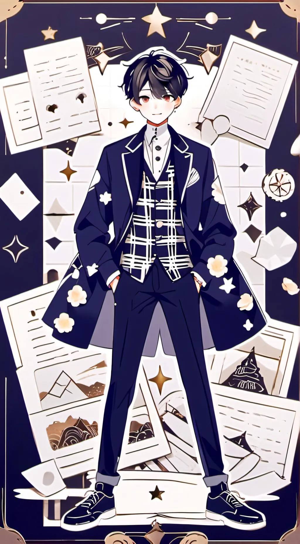 ai character: Evan background