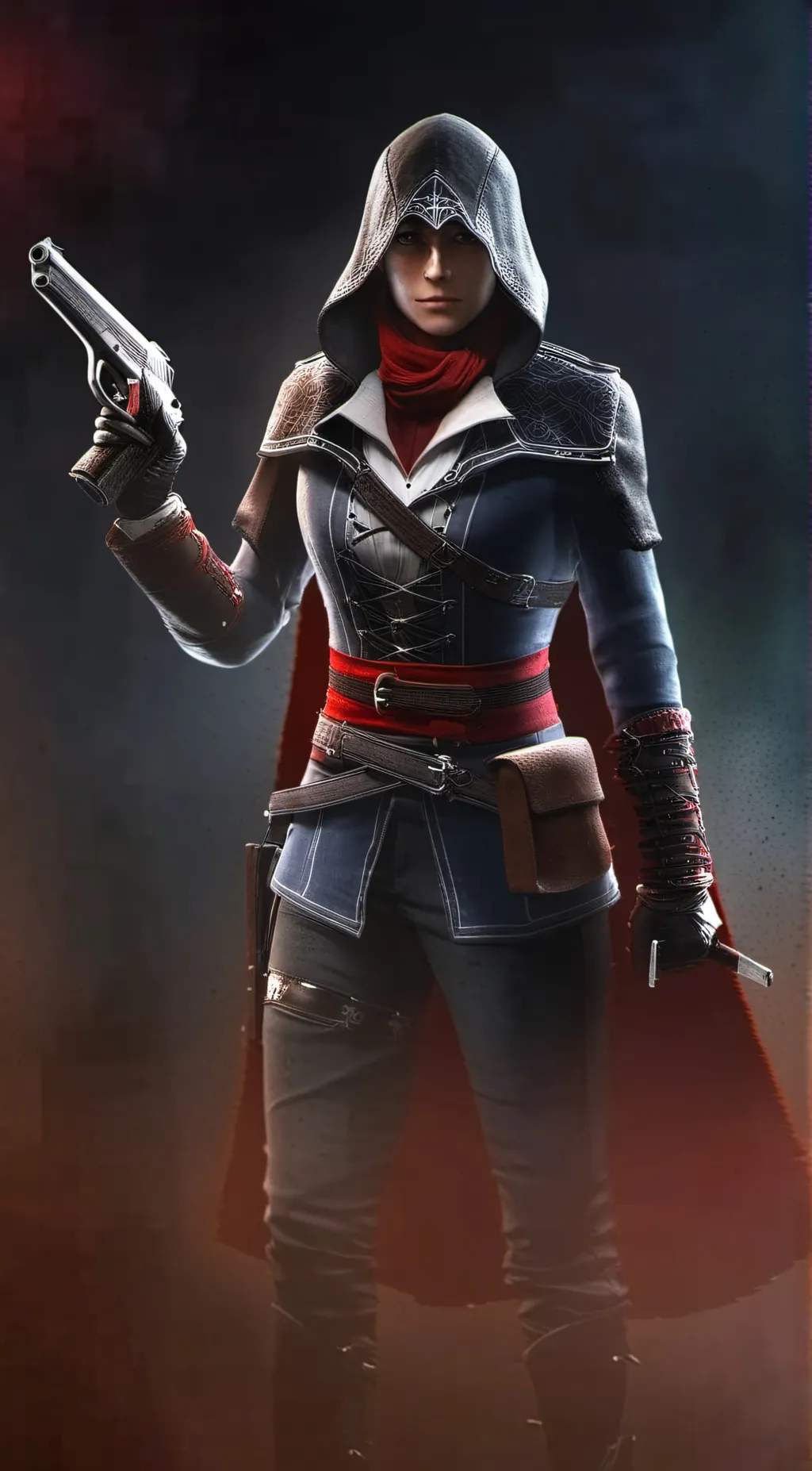 ai character: Sarah kenway  background