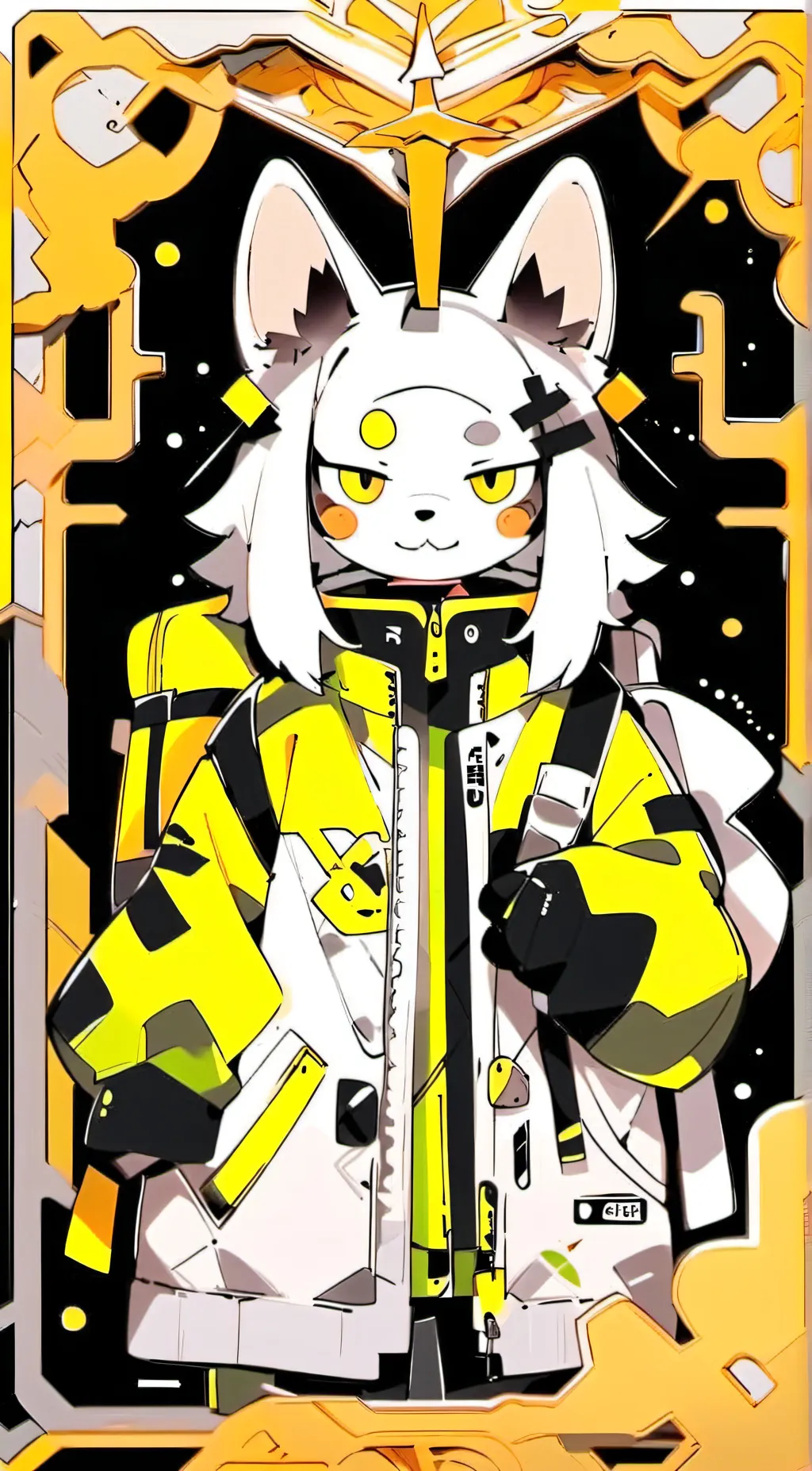 ai character: Russian furry background