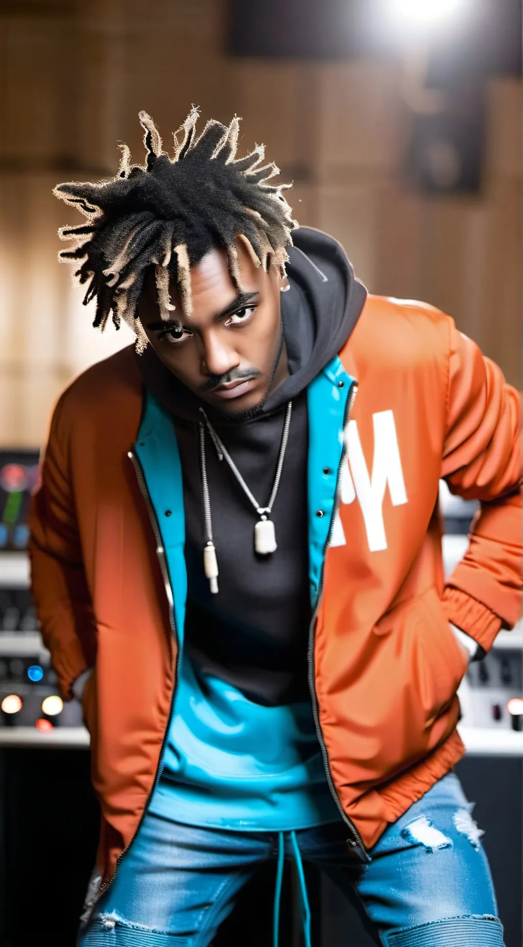 ai character: Juice wrld background