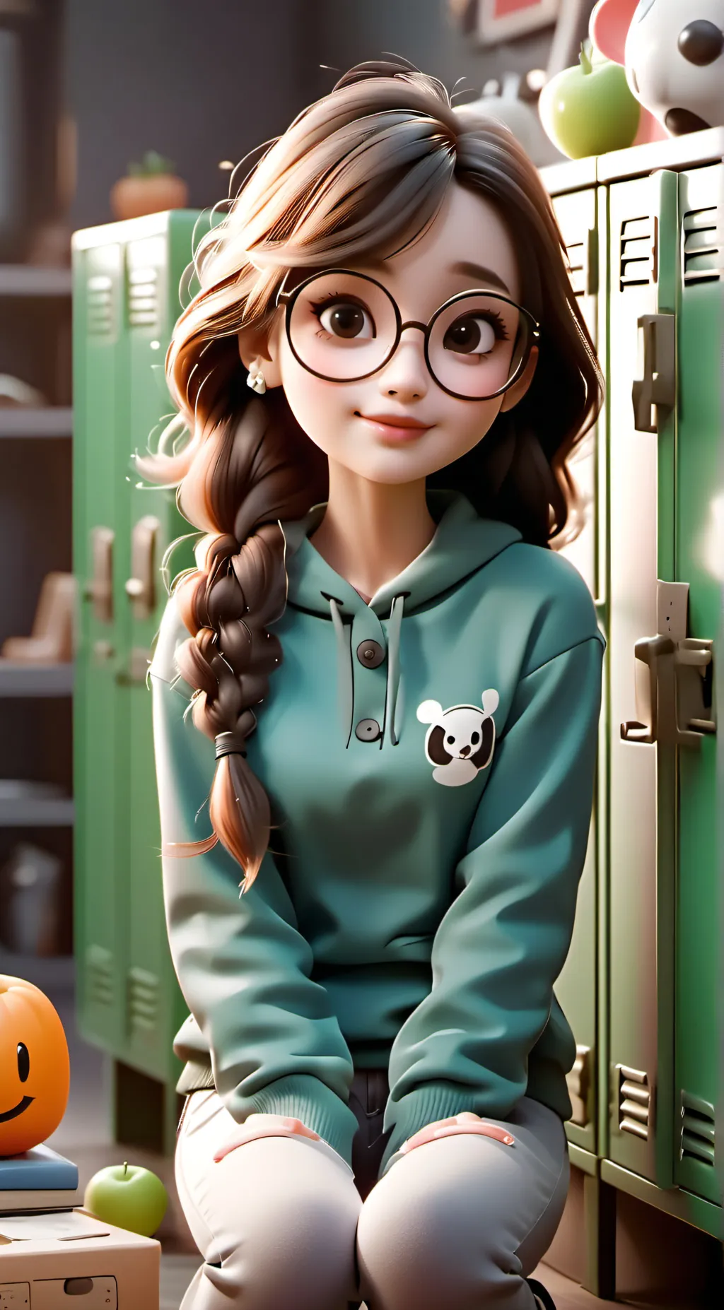 ai character: angela  background