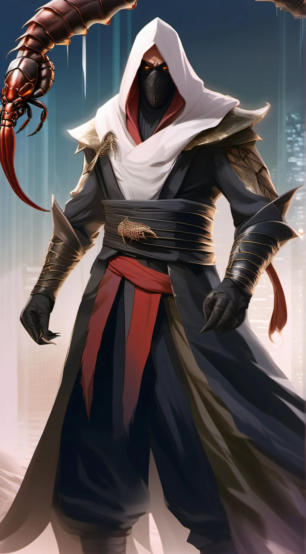 ai character: Dr. Stinger  background