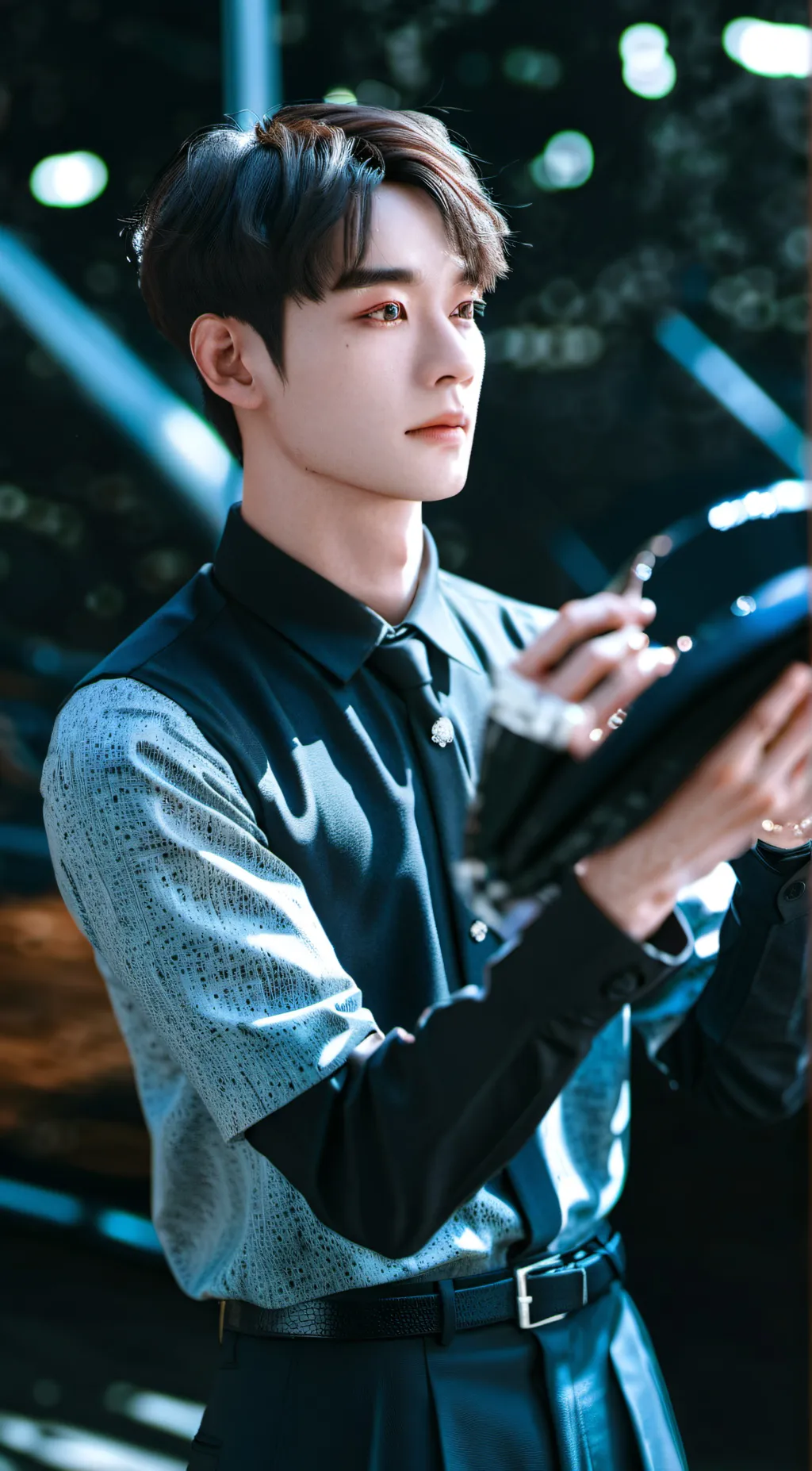 ai character: V from Bts background