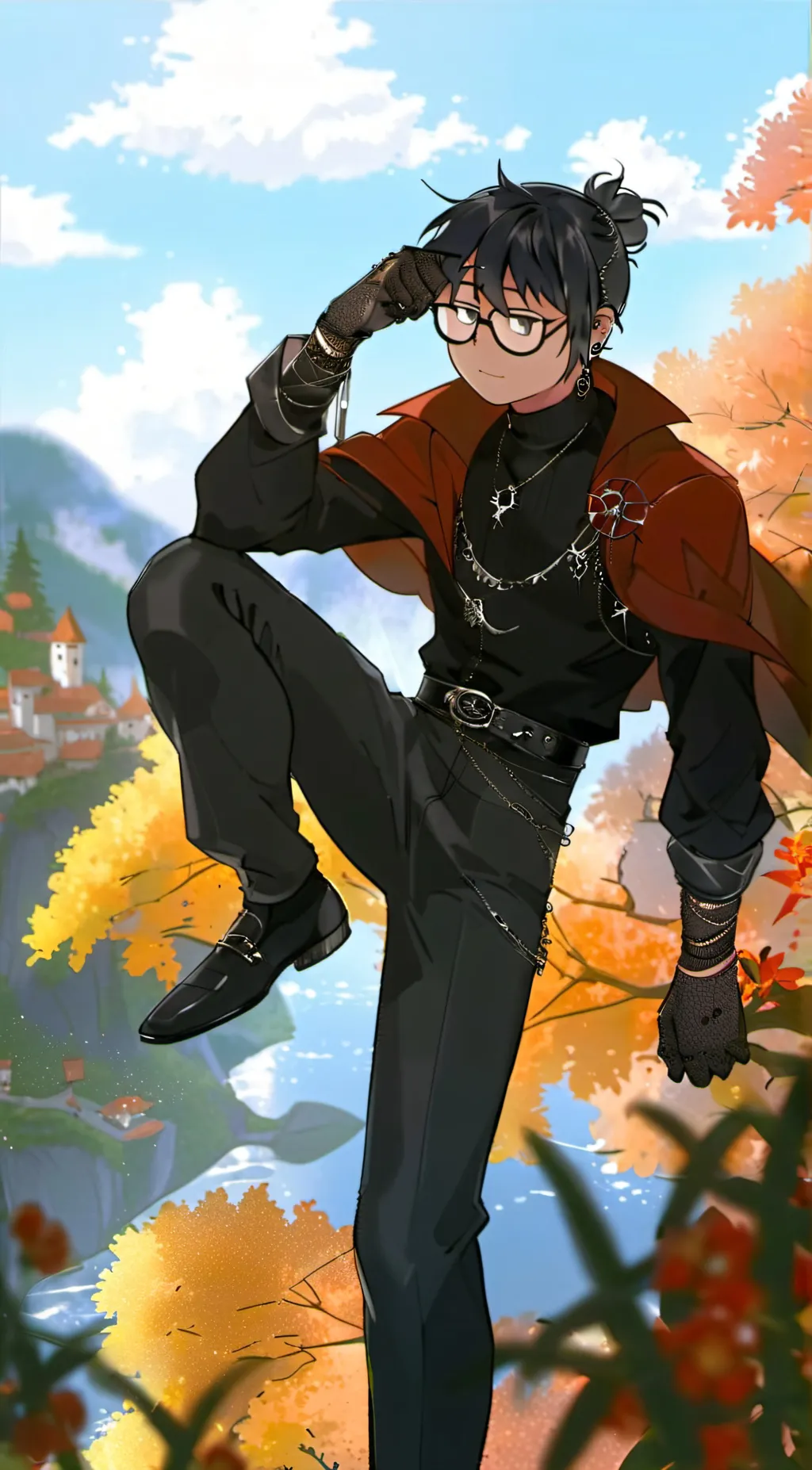 ai character: Goth Stan background