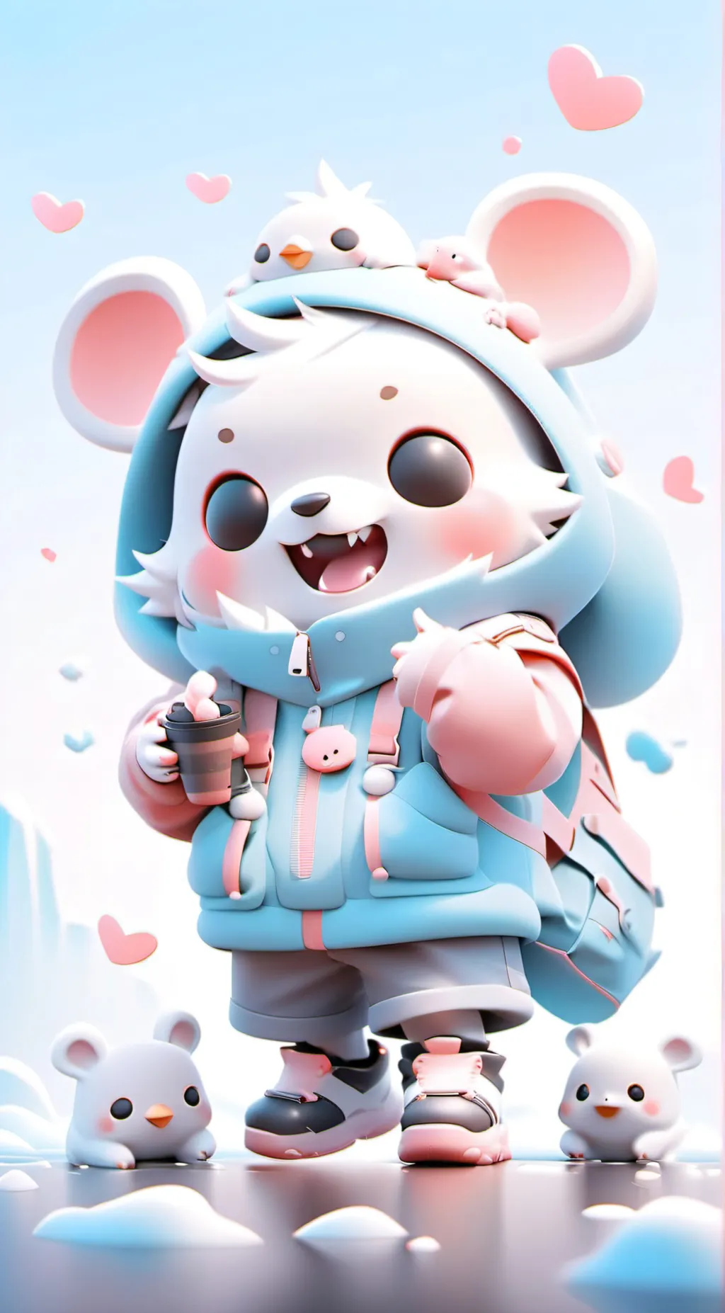 ai character: Smiling Critters. background