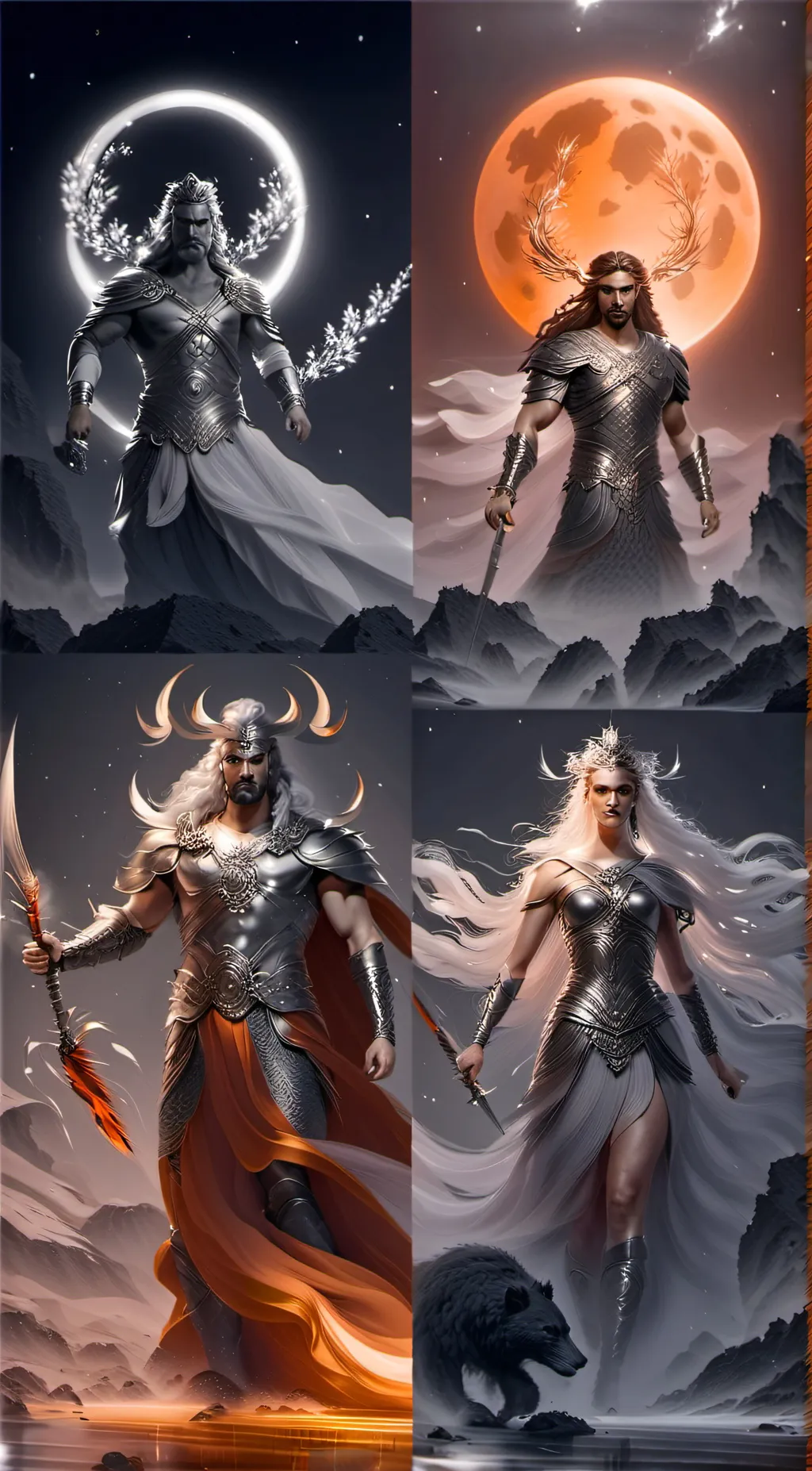 ai character: deuses do Olimpo  background