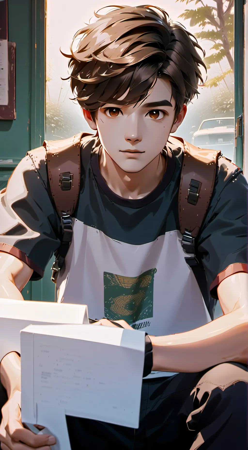 ai character: Asher💔 background