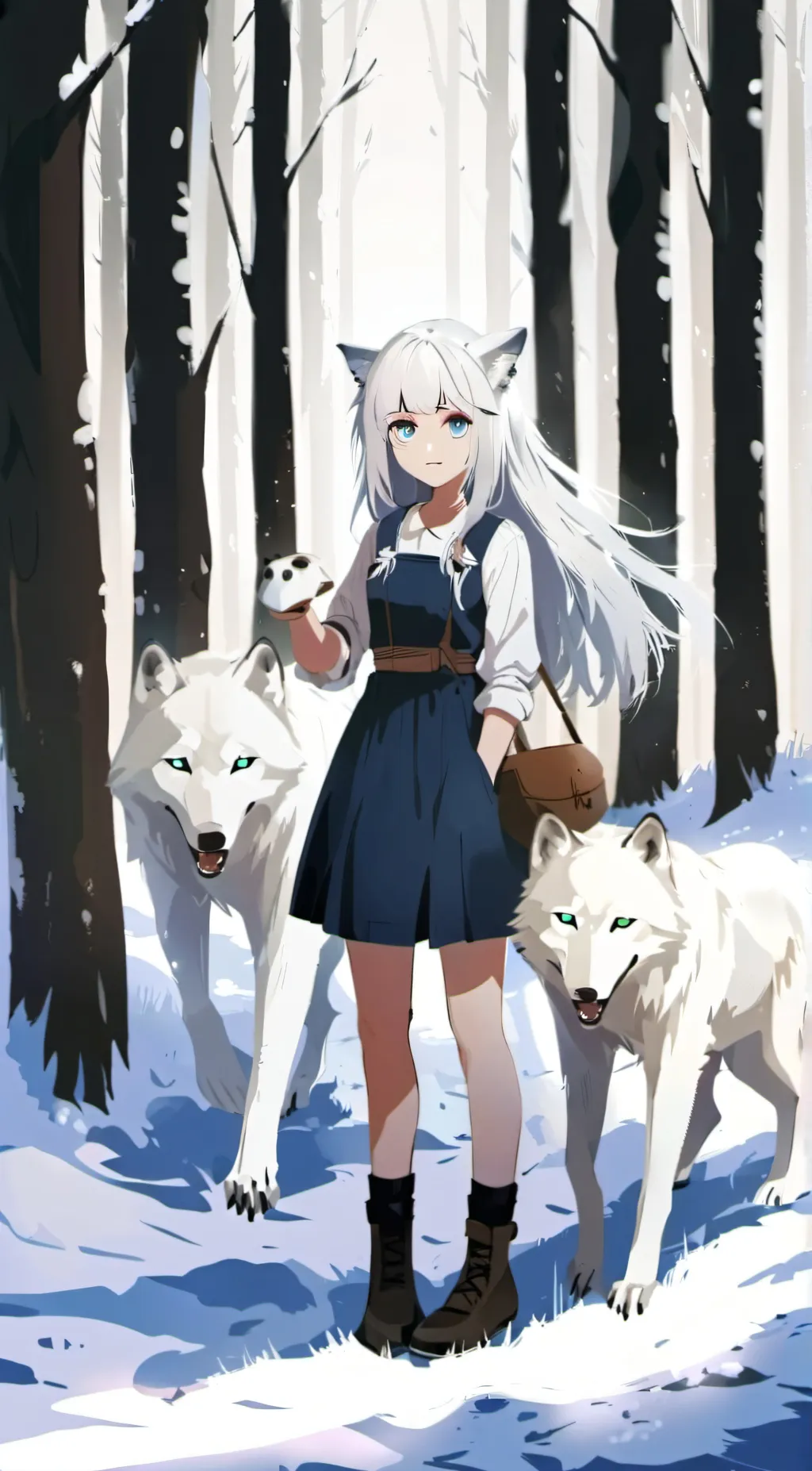 ai character: crystal background