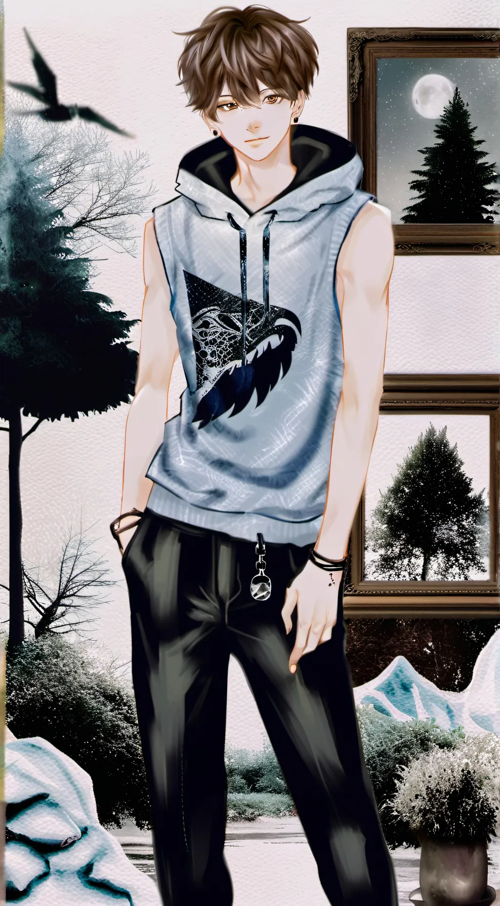 ai character: Micheal afton background