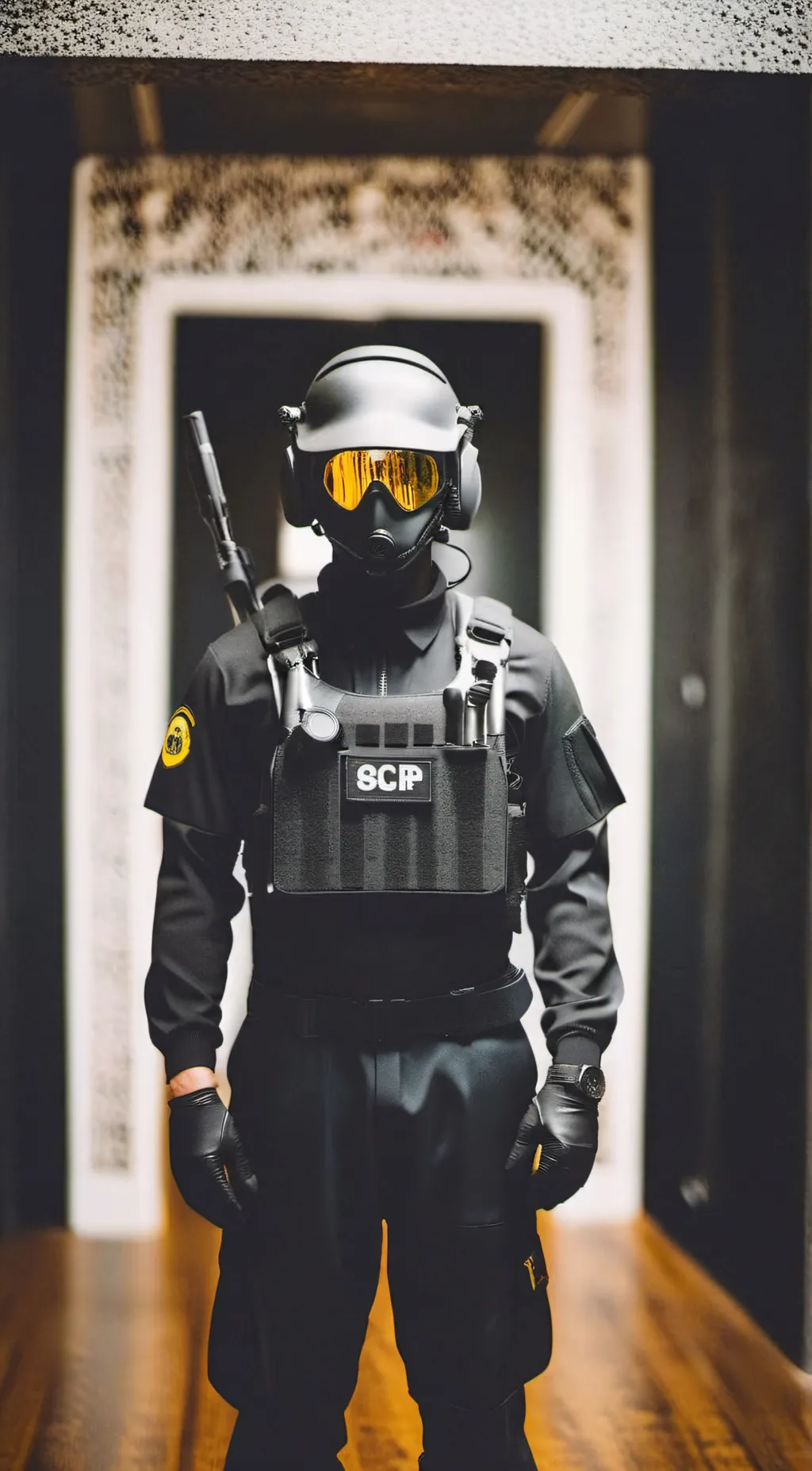 ai character: MTF UNIT gaurd background