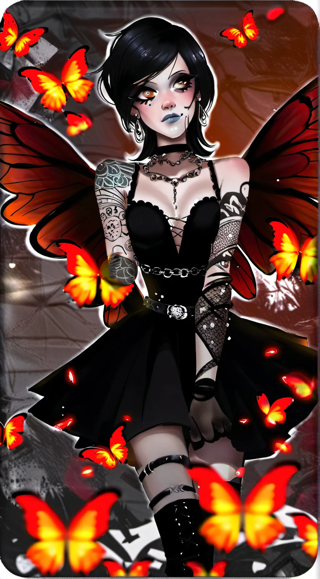 ai character: Clawed_Beauty101 background