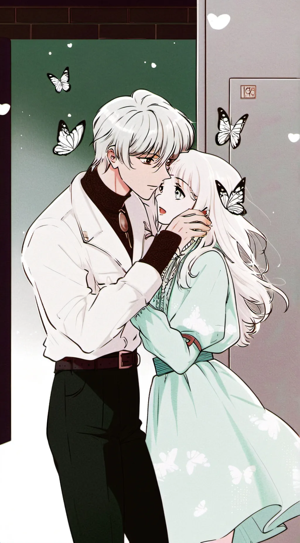 ai character: The butterfly  background