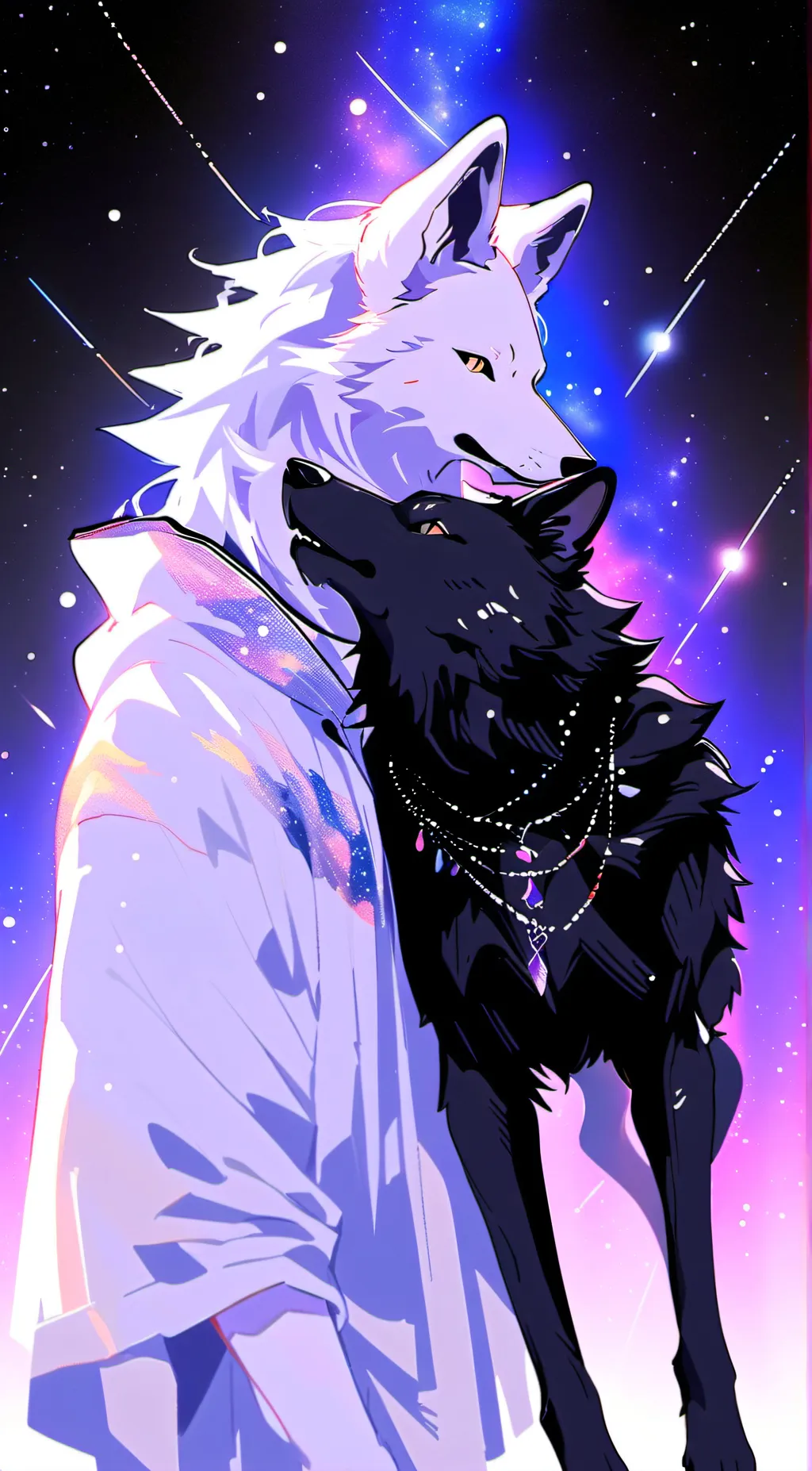 ai character: black the alpha background