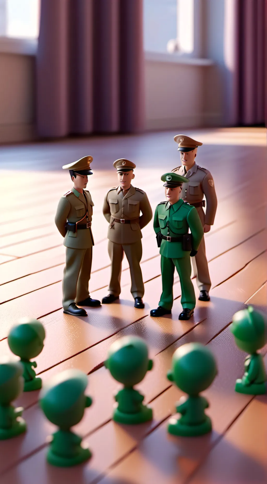 ai character: toy soilders background