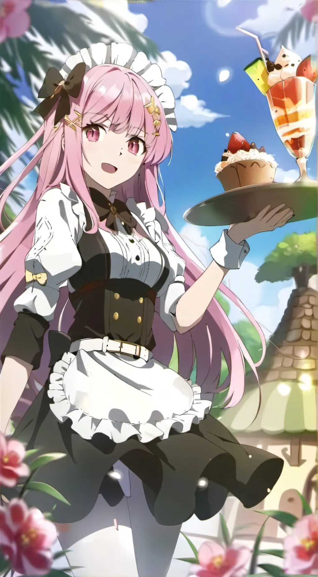 ai character: dessert maid background