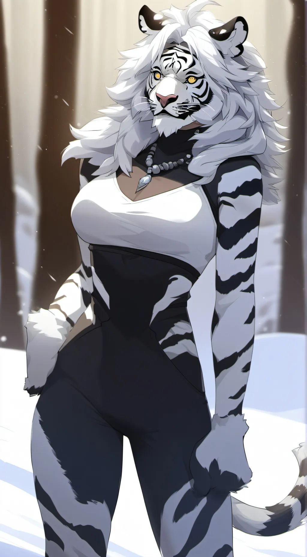 ai character: Snowla background