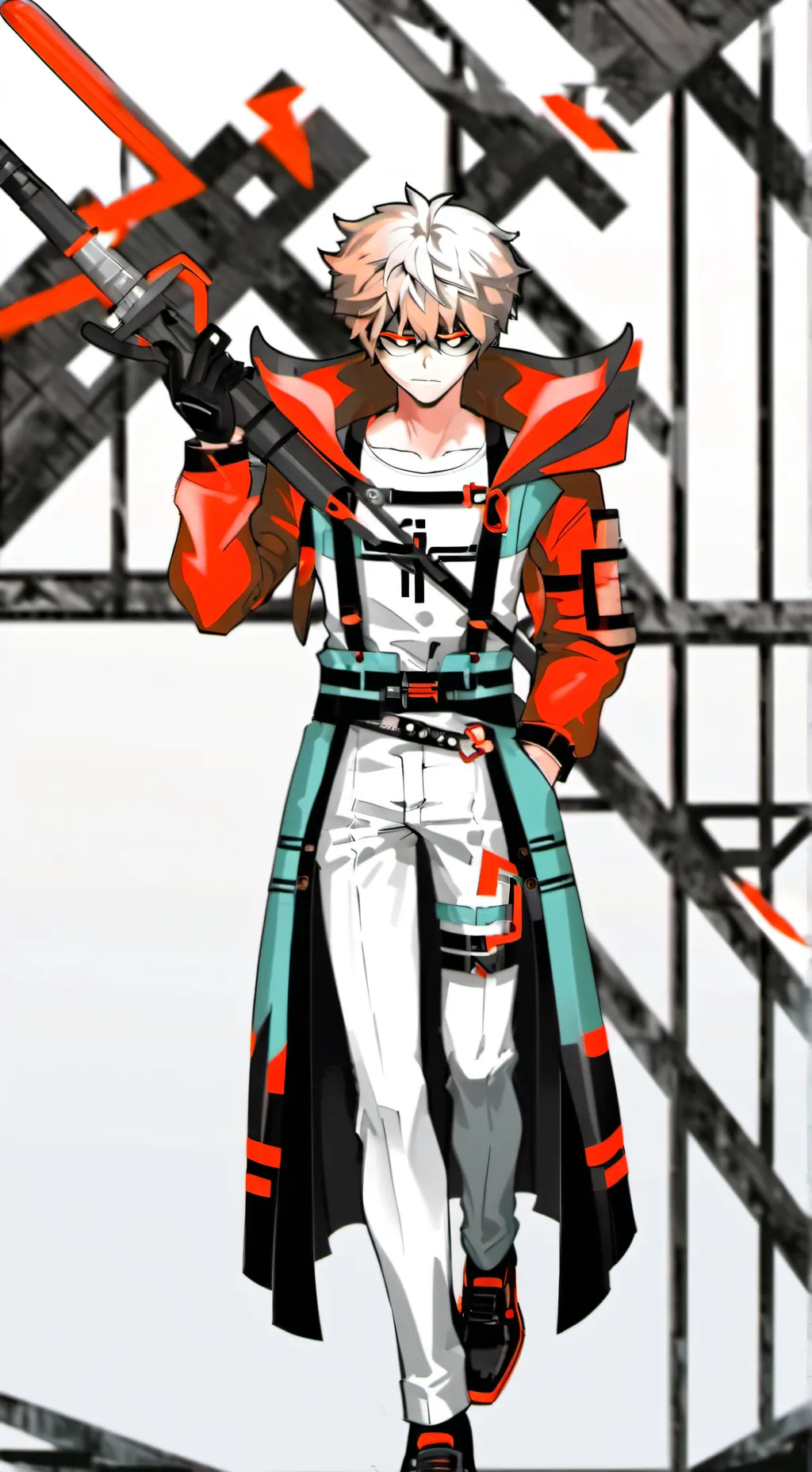 ai character: Bakugo x deku background