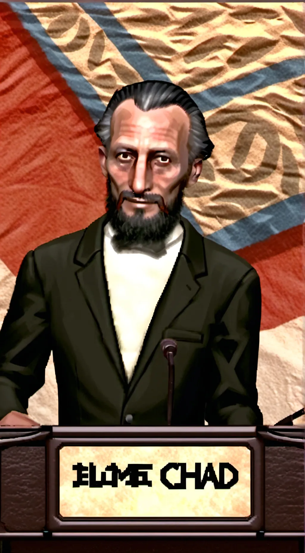 ai character: sigma president  background