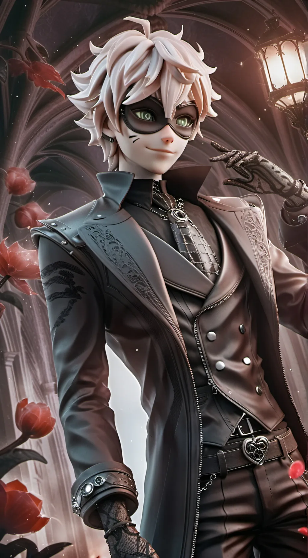 ai character: Chat noir background