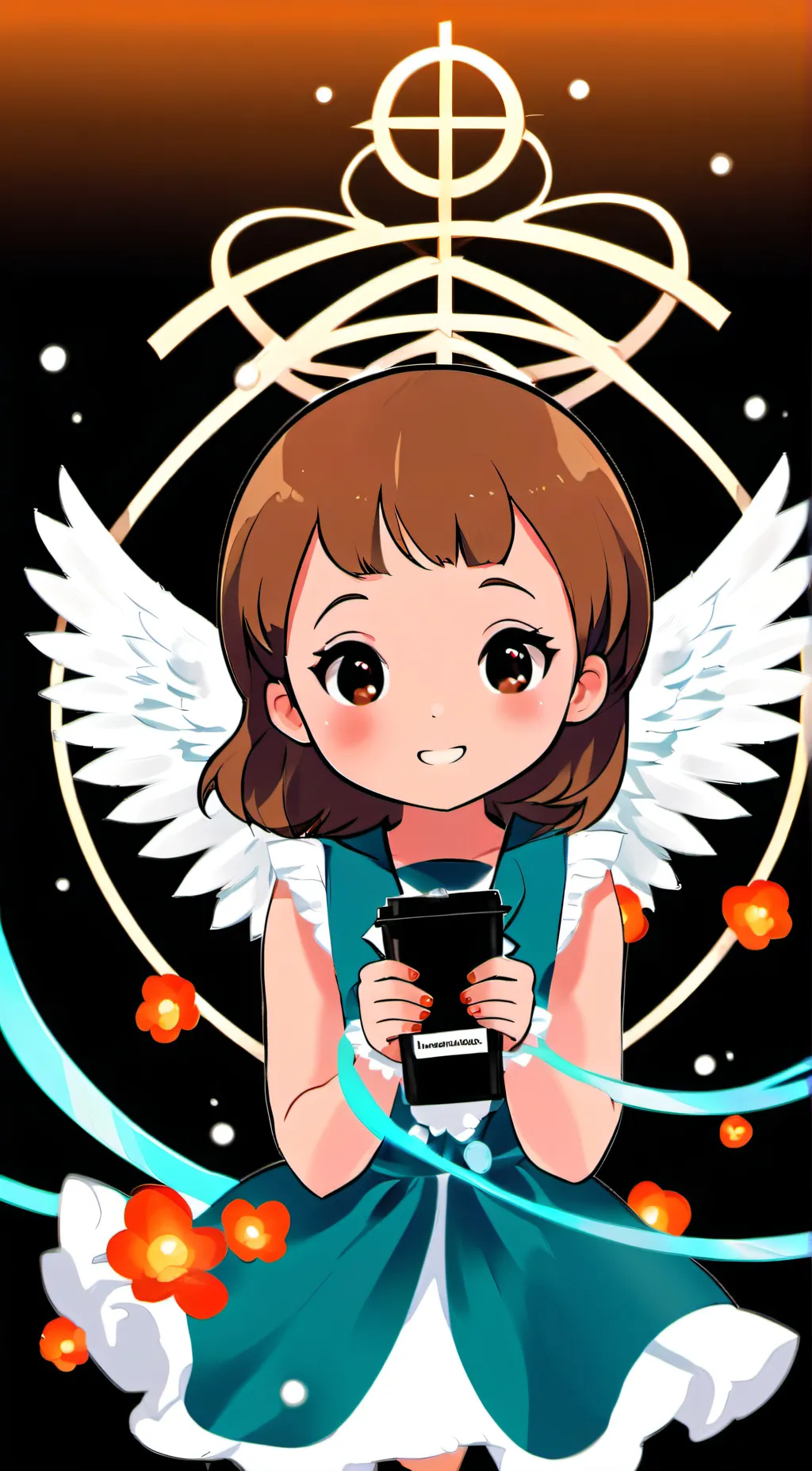 ai character: Ángeles. background