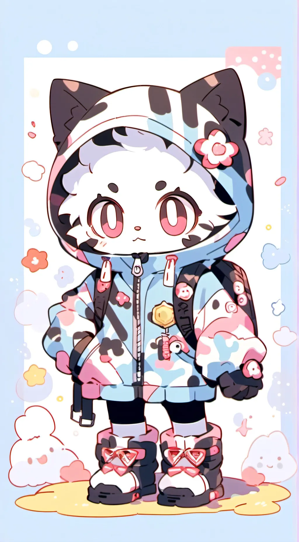 ai character: kitty  background