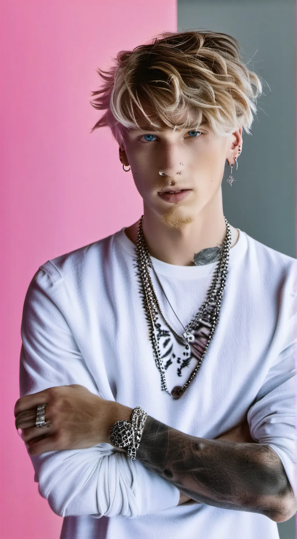 ai character: MGK  background