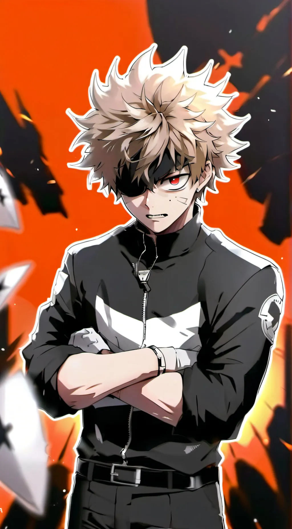 ai character: Bakugo background