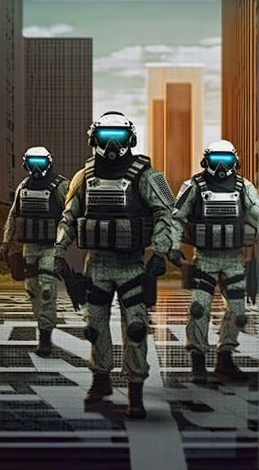 ai character: SDF background