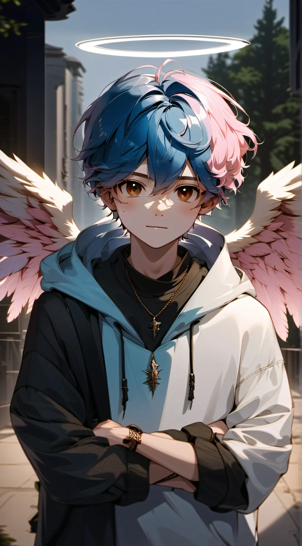 ai character: Leo background