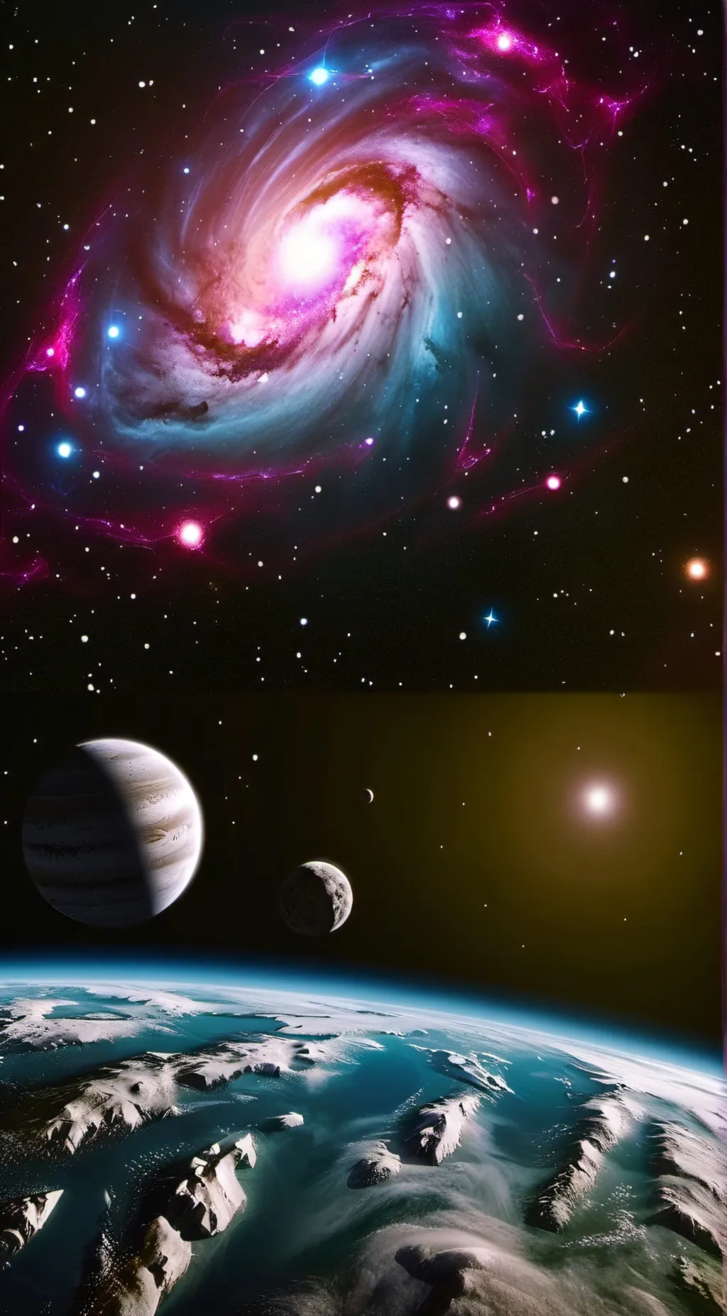 ai character: object cosmos background