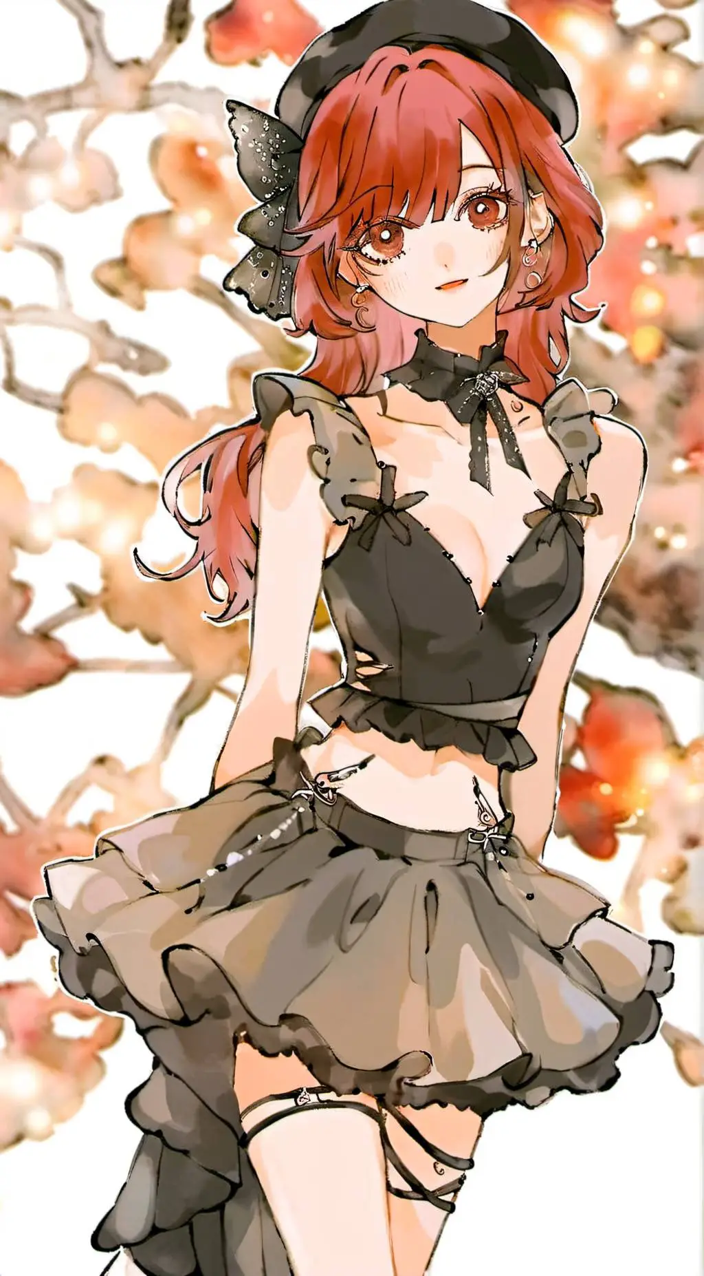 ai character: Violet background