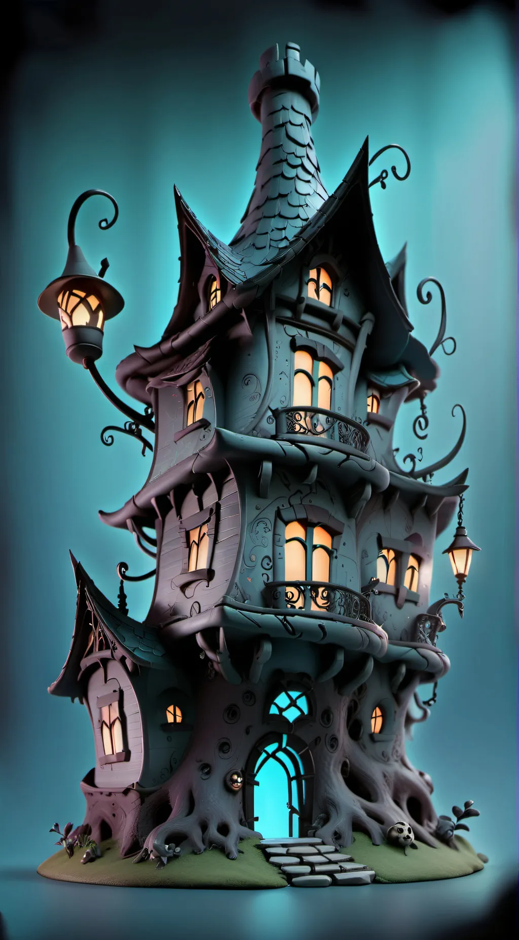 ai character: Sick alastor background