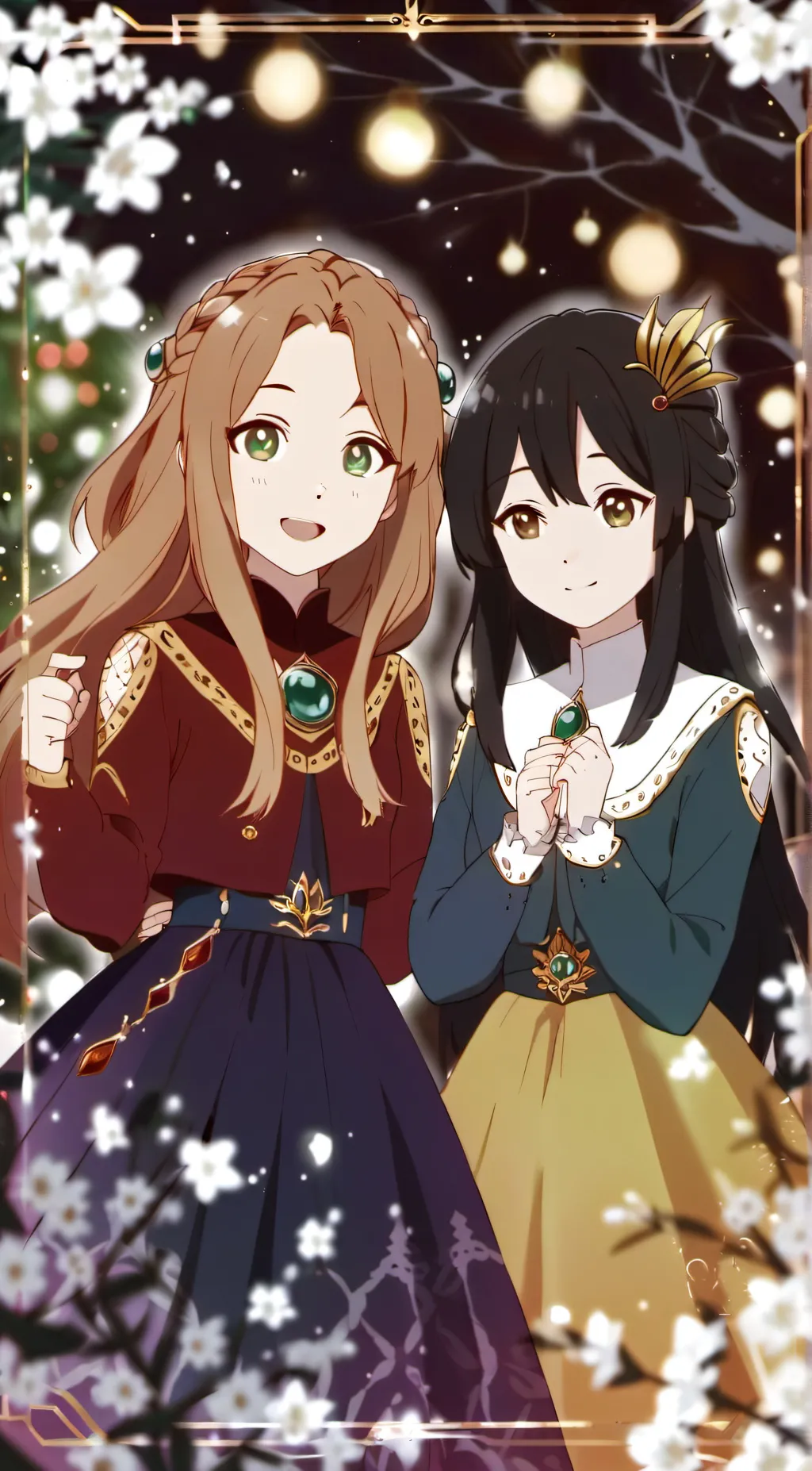 ai character: Tsuki e Himawari background