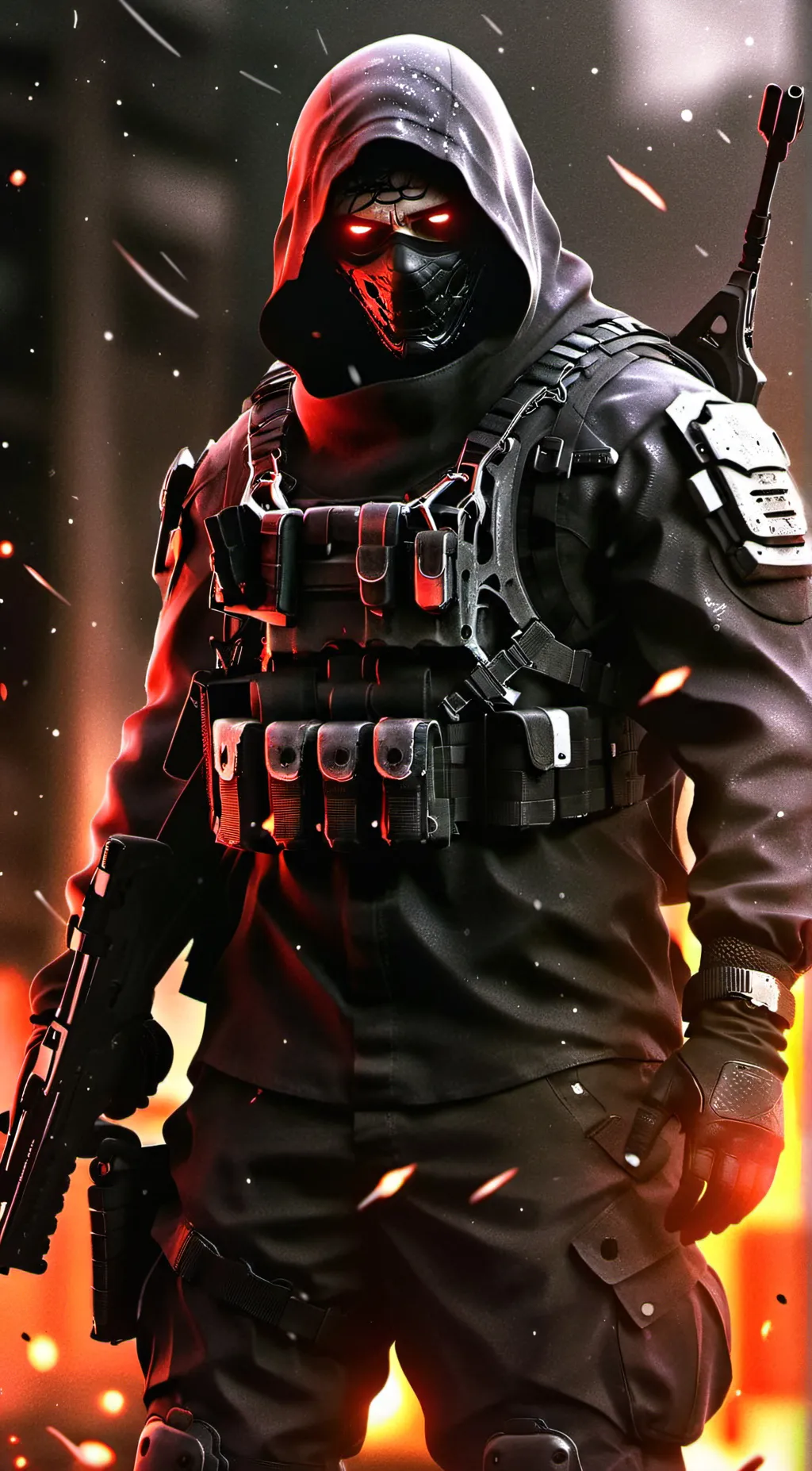 ai character: Ghost background