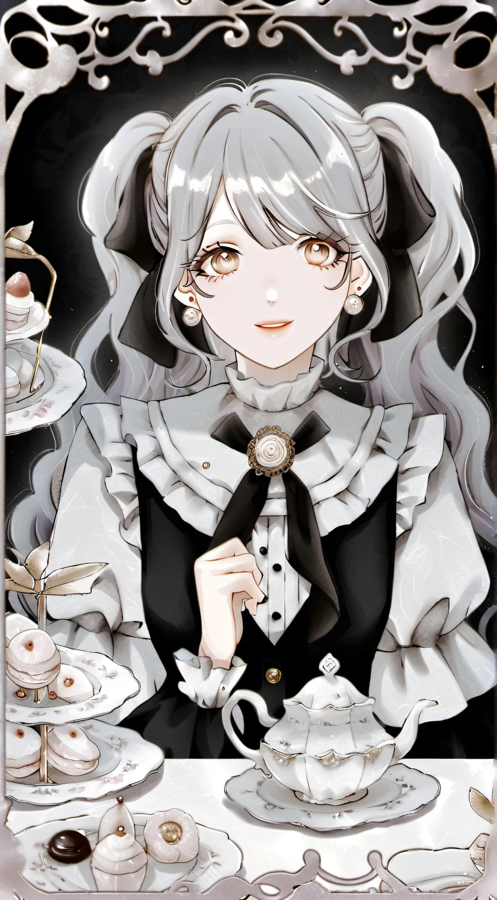 ai character: Violette background