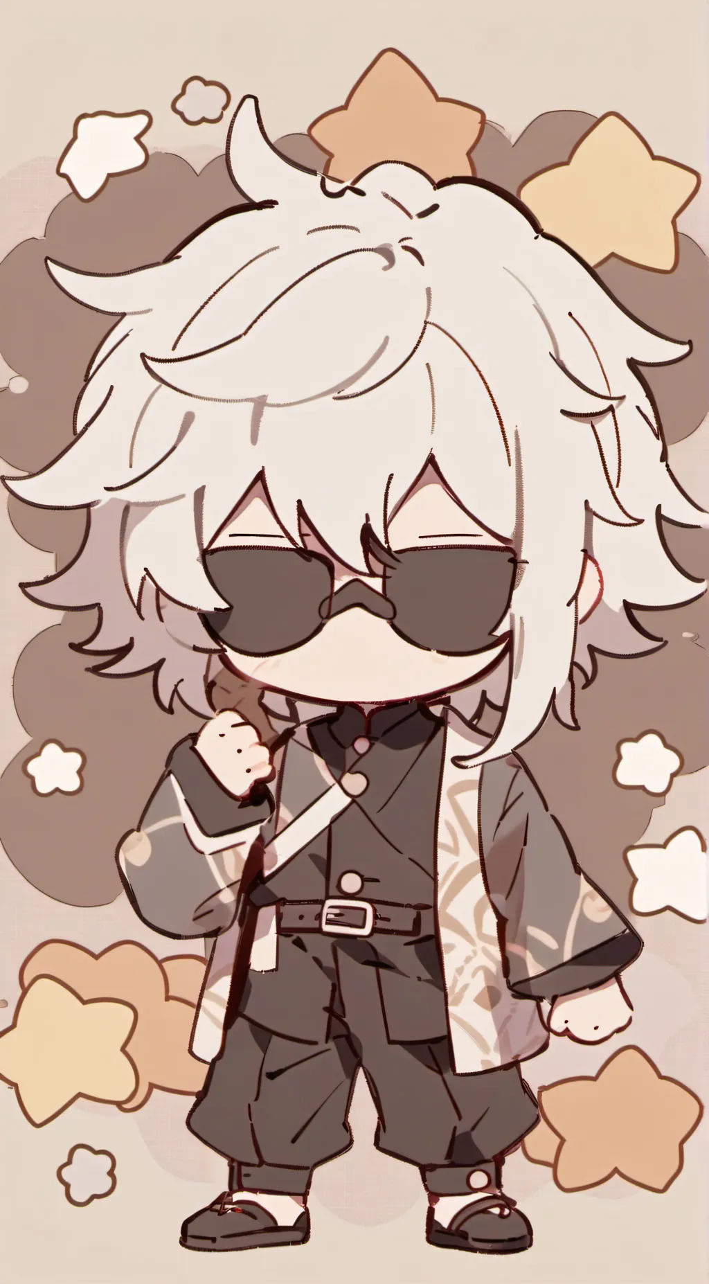 ai character: Tiny Gojo background